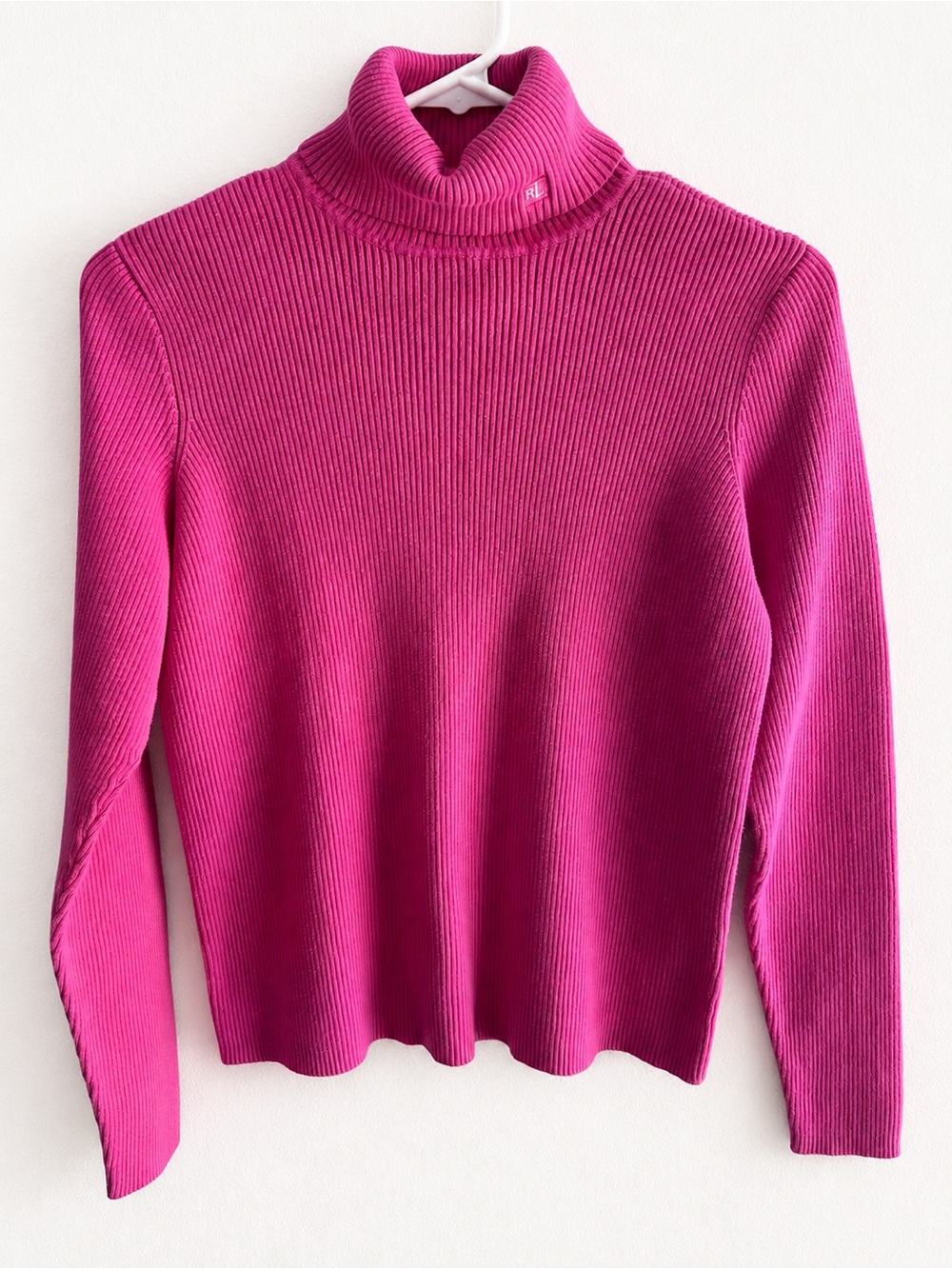 Lauren Ralph Lauren Pink Ribbed Turtleneck Sweater Women’s S Long Sleeve